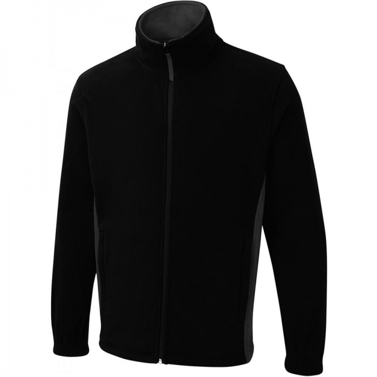 Uneek UC617 Two Tone Full Zip 100% Polyester Super Anti Pill Micro  Fleece Jacket 280gsm